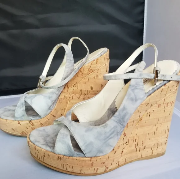 Prada wedge cork heel sandals - Picture 5 of 7